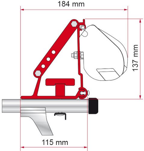 ADAPTER MARKIZY FIAMMA F35/45/55 DACHOWY