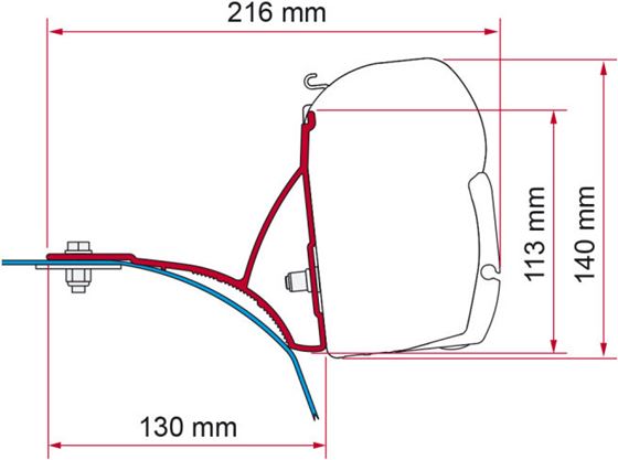 ADAPTER MARKIZY FIAMMA F45 DUCATO DACHOWY