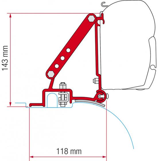 ADAPTER MARKIZY FIAMMA F45 DUCATO DACHOWY