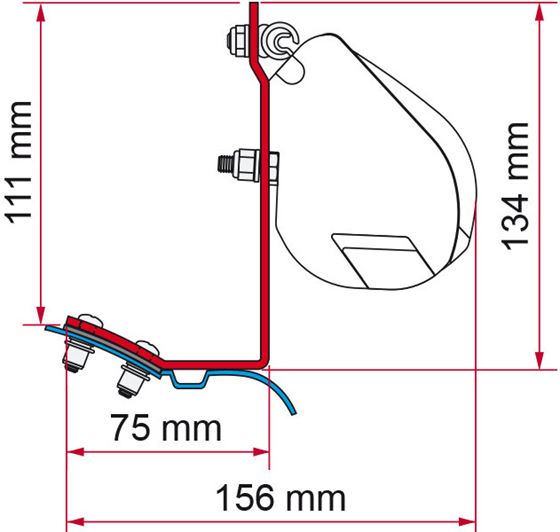 ADAPTER MARKIZY FIAMMA F35 VITO SD DO 2004 DACHOWY