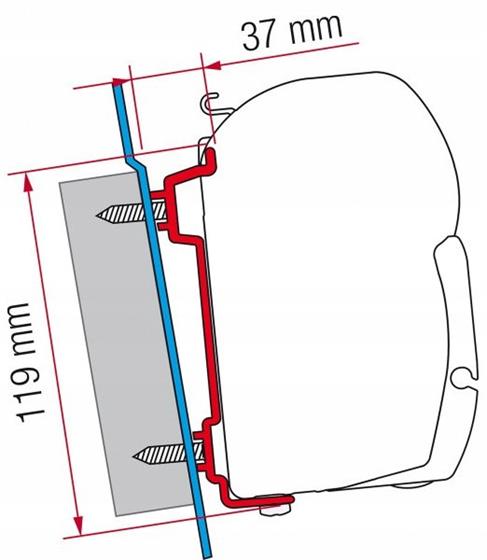 ADAPTER MARKIZY FIAMMA F45S TRANSIT SPRINTER CRAFTER 06-