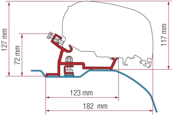 ADAPTER MARKIZY FIAMMA F65/F85 DUCATO 06-