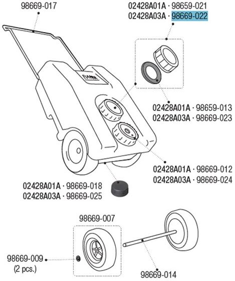 KOREK ZBIORNIKA WODY FIAMMA ROLL-TANK 23