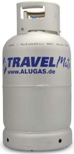 BUTLA GAZOWA ALUGAS TRAVELMATE Z MULTI ZAWOREM 11KG