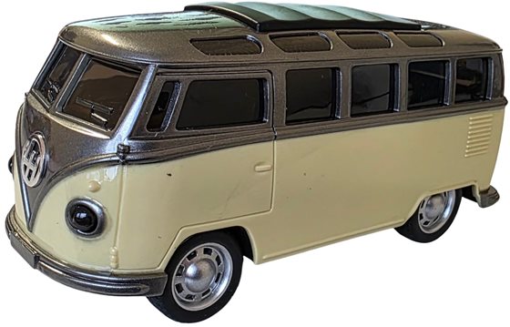 ZABAWKA "AUTO VAN VW ŚWIATŁO DZWIĘK 15cm ŻÓŁTE