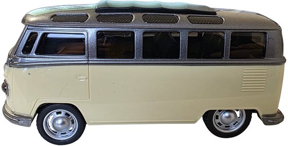 ZABAWKA "AUTO VAN VW ŚWIATŁO DZWIĘK 15cm ŻÓŁTE
