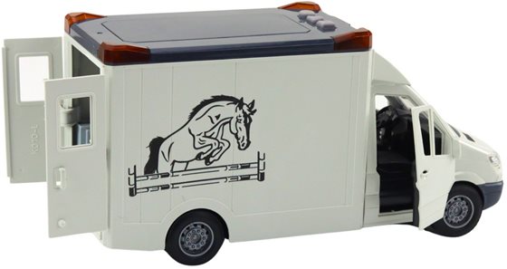 ZABAWKA "AUTO DO PRZEWOZU KONI ŚWIATŁO DŹWIĘK NAPĘD 30 cm