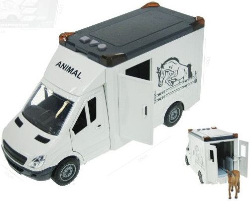 ZABAWKA "AUTO DO PRZEWOZU KONI ŚWIATŁO DŹWIĘK NAPĘD 30 cm