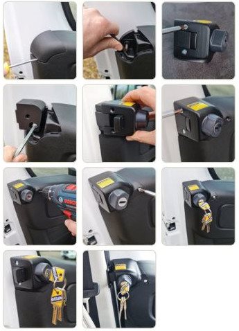 BLOKADA DRZWI ZEWNĘTRZNA HEOSAFE VAN SECURITY PACKET ZESTAW DUCATO OD 09/2021