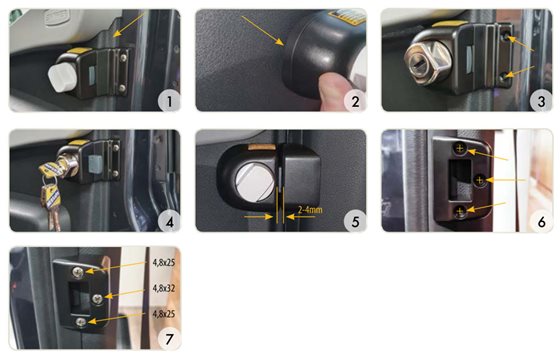 BLOKADA DRZWI WEWNĘTRZNA HEOSAFE SPRINTER OD 2018 2 szt. OUTLET