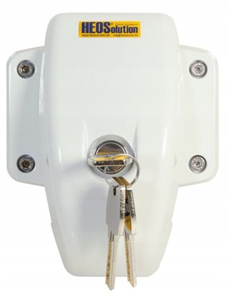 BLOKADA DRZWI ZEWNĘTRZNA HEOSAFE DOOR FRAME LOCK BIAŁA 2 szt.