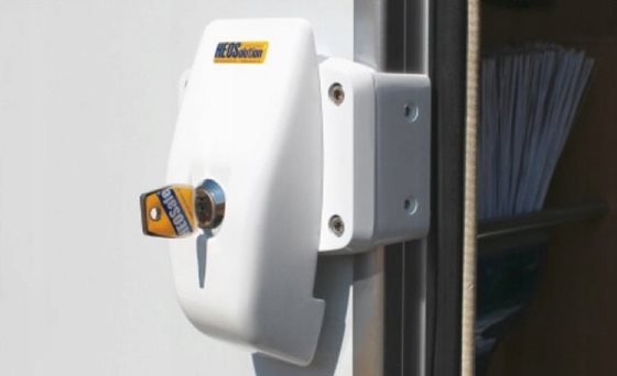 BLOKADA DRZWI ZEWNĘTRZNA HEOSAFE DOOR FRAME LOCK BIAŁA 2 szt.