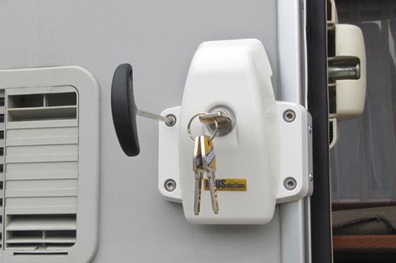 BLOKADA DRZWI ZEWNĘTRZNA HEOSAFE DOOR FRAME LOCK BIAŁA 2 szt.