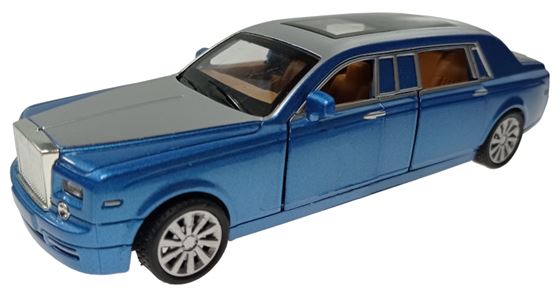 ZABAWKA "AUTO ROLLS-ROYCE ŚWIATŁO DZWIĘK NAPĘD 17,5 cm NIEBIESKI