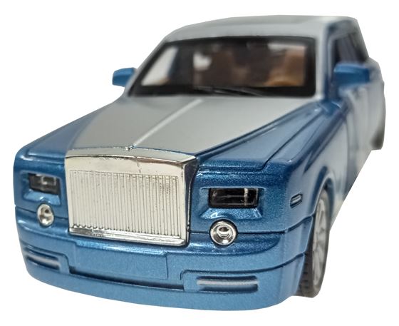 ZABAWKA "AUTO ROLLS-ROYCE ŚWIATŁO DZWIĘK NAPĘD 17,5 cm NIEBIESKI