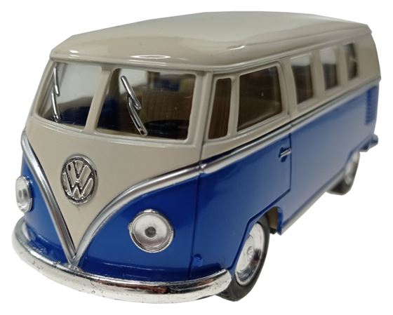 ZABAWKA "AUTO VW BUS T1 1:38 Z NAPĘDEM 13 cm NIEBIESKI