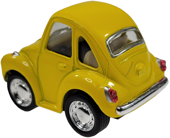 ZABAWKA "AUTO VW GARBUS MINI 5 cm ŻÓŁTY