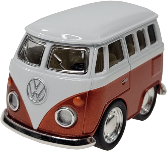 ZABAWKA "AUTO VW BUS T1 MINI Z NAPĘDEM 5 cm POMARAŃCZOWY