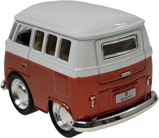 ZABAWKA "AUTO VW BUS T1 MINI Z NAPĘDEM 5 cm POMARAŃCZOWY