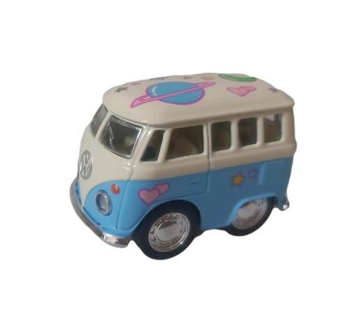 ZABAWKA "AUTO VW BUS T1 Z NAPĘDEM 5 cm NIEBIESKI