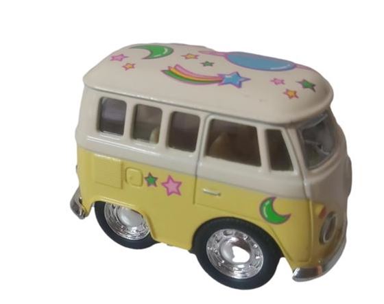 ZABAWKA "AUTO VW BUS T1 Z NAPĘDEM 5 cm ŻÓŁTY