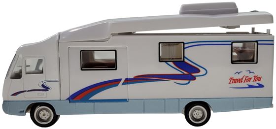 ZABAWKA "KAMPER MOTOR HOME NAPĘD 19,5 cm BIAŁY