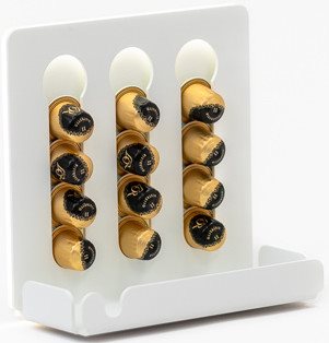 UCHWYT NA KAPSUŁKI /BIAŁY/PODŚWIETLANY/LED