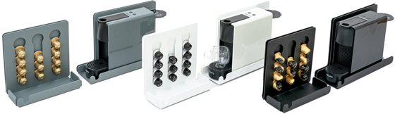 UCHWYT + EKSPRES DO KAWY /BIAŁY/PODŚWIETLANY/LED