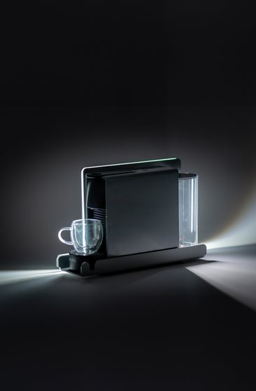 UCHWYT + EKSPRES DO KAWY /BIAŁY/PODŚWIETLANY/LED