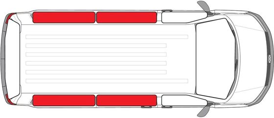 MATA TERMICZNA NA SZYBY 4 szt. VW T2-T3 1979-1990r