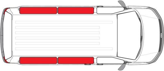 MATA TERMICZNA NA SZYBY 4 szt. VW T4 1990-2003r TYŁ