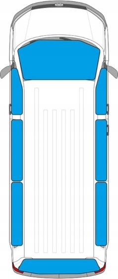 MATA TERMICZNA NA SZYBY 9 szt. VW T5-T6 2003-2022 COMFORT