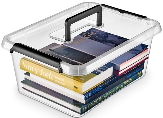 POJEMNIK PLASTIKOWY SIMPLESTORE 12.5l Z RĄCZKĄ