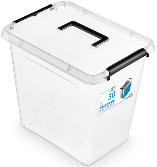 POJEMNIK PLASTIKOWY SIMPLESTORE 30.0l Z RĄCZKĄ