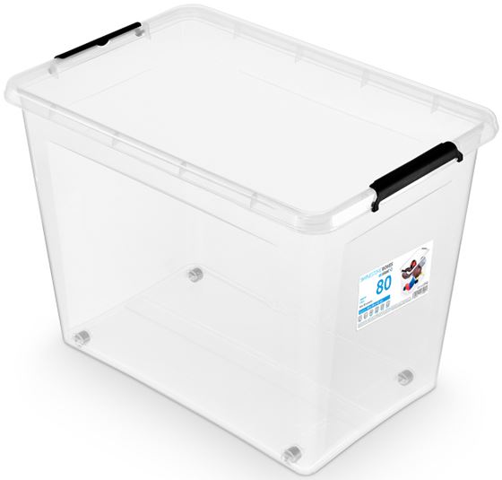 POJEMNIK PLASTIKOWY SIMPLESTORE 80.0l NA KÓŁKACH