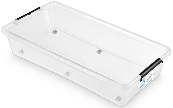 POJEMNIK PLASTIKOWY SIMPLESTORE 35.0l NA KÓŁKACH PŁASKI