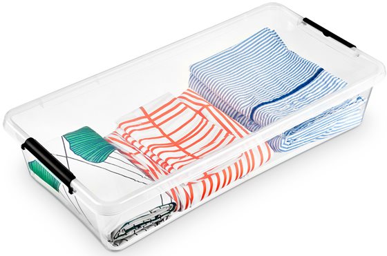 POJEMNIK PLASTIKOWY SIMPLESTORE 35.0l NA KÓŁKACH PŁASKI