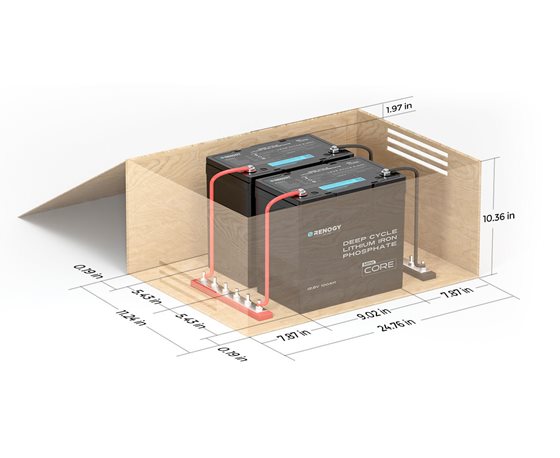 AKUMULATOR 100AH /L+/LIFEPO4 MINI RENOGY