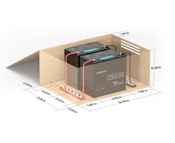 AKUMULATOR 100AH /L+/LIFEPO4 MINI RENOGY