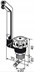 KRAN BATERIA REICH DELUXE 20 mm CHROM MATOWY