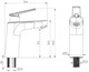 KRAN BATERIA REICH VECTOR E5 33 mm CHROM