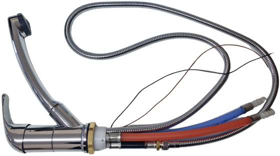 KRAN BATERIA REICH KAMA 36 mm Z PRYSZNICEM DUETT CHROM