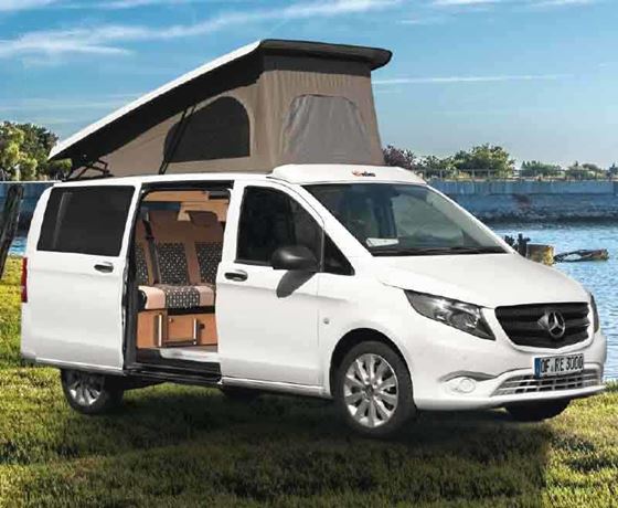 DACH SYPIALNIANY PODNOSZONY POP-UP MERCEDES VITO 08.2014-