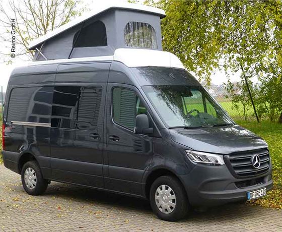 DACH SYPIALNIANY PODNOSZONY POP-UP MERCEDES SPRINTER H2L2