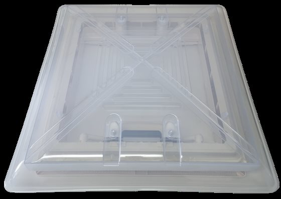 OKNO DACHOWE 40x40 MPK PRZEŹROCZYSTE BIAŁA RAMA