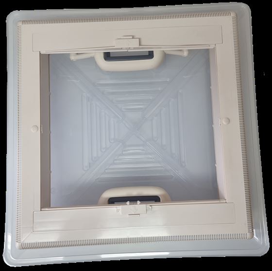 OKNO DACHOWE 40x40 MPK PRZEŹROCZYSTE BIAŁA RAMA