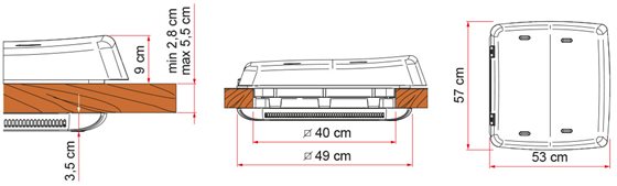 OKNO DACHOWE 40x40 FIAMMA VENT F PRO