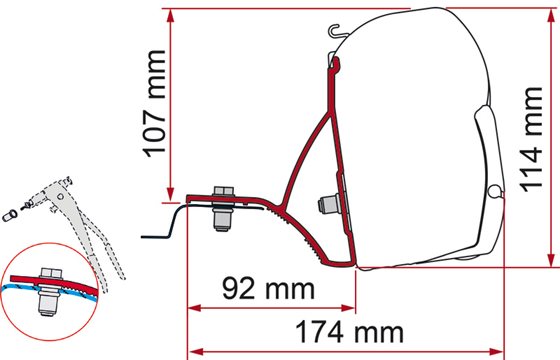 ADAPTER MARKIZY FIAMMA F45 VIVARO 15-