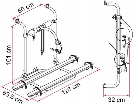 BAGAŻNIK ROWEROWY FIAMMA HOBBY CARAVANS 03-