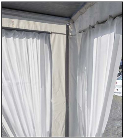 ŚCIANA REIMO TENT BOK RAIN BLOCKER GIRONA LEWA 250cm